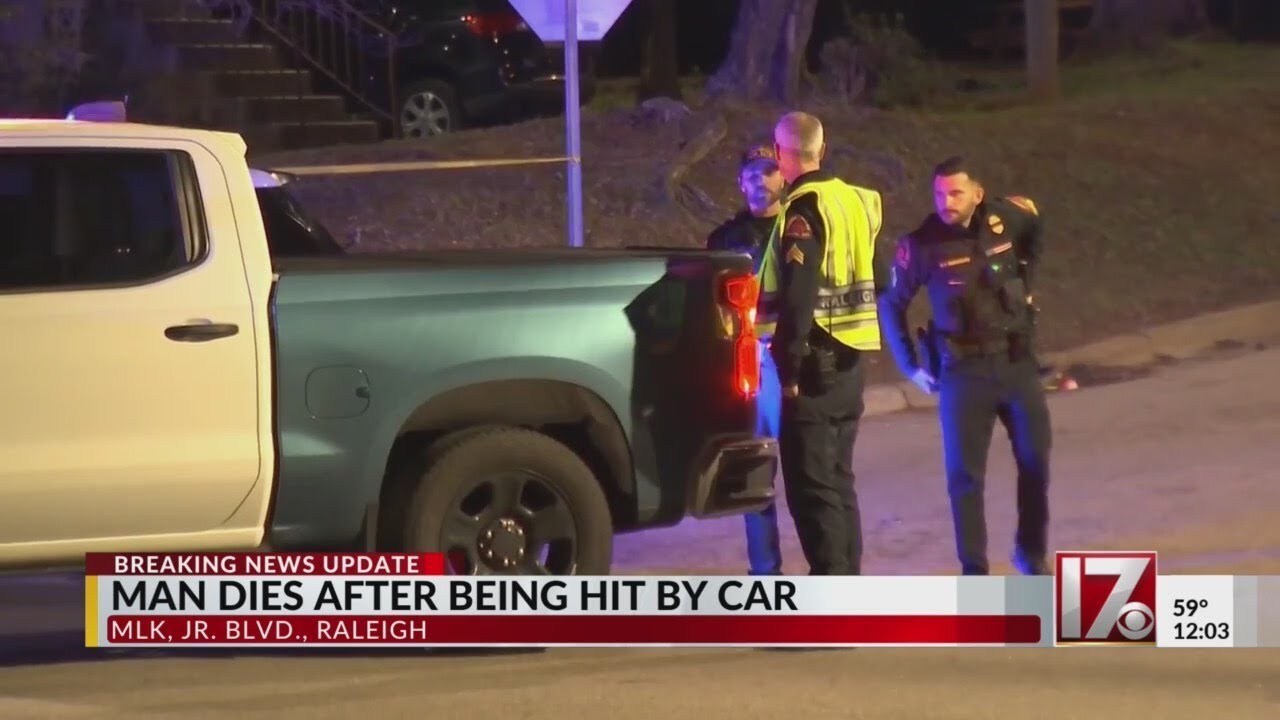 Man dies after being hit by car in Raleigh - YouTube