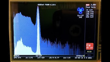 Gamma Spectrometer Nuclear Pioneer MCA RIID performance with Cs-137 75uCi source