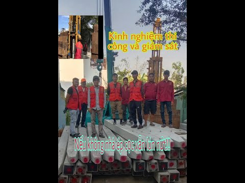 Video Quy trình ép cọc bê tông và giám sát ép cọc bê tông... - youtube