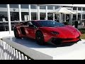 Lamborghini Aventador SV: Racing start, Drive-by and walk-around. FOS 2015.