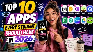 π₯π€Top 10 Apps Every Student Should Have in 2026 ππ₯ β Video002 β #students #study #apps #top10