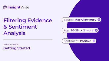 Filtering Evidence, Analysing Sentiment & Exporting Data
