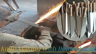 Mastering the Art of Knife Making with Heated Iron | #KnifeMaking #Metalworking.@MultiSkillTalent