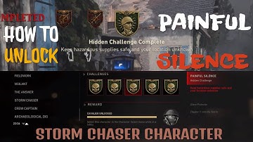 STORM CHASER CHARACTER NEW PAINFUL SILENCE (SILENT PROTECTER) CHALLENGE EASY GUIDE - COD WW2 ZOMBIES