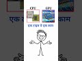 CPU और GPU — एक नहीं हैं! ⚡💻🔥 #viral