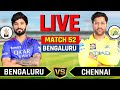 🔴Live: RCB vs CSK, IPL 2025 52nd Match Live Score | Live Cricket Match Today | Chennai vs Bengaluru