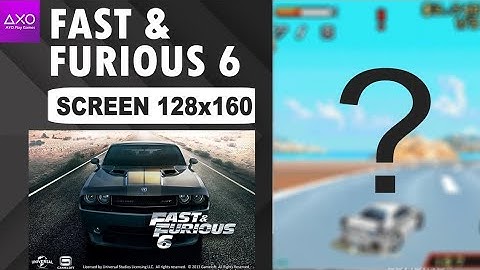 Fast & Furious 6 Java Game Screen size 128x160