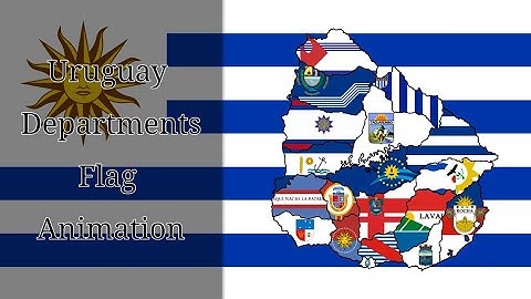 Uruguay Departments Flag Animation