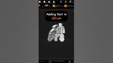 Adding text in zBrush Tutorial