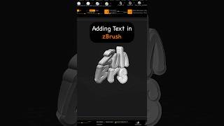 Adding text in zBrush Tutorial