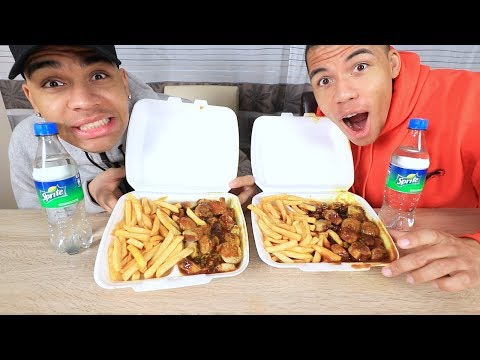 XXL CURRYWURST POMMES CHALLENGE + HEFTIGE STRAFE !!! | Kelvin und Marvin