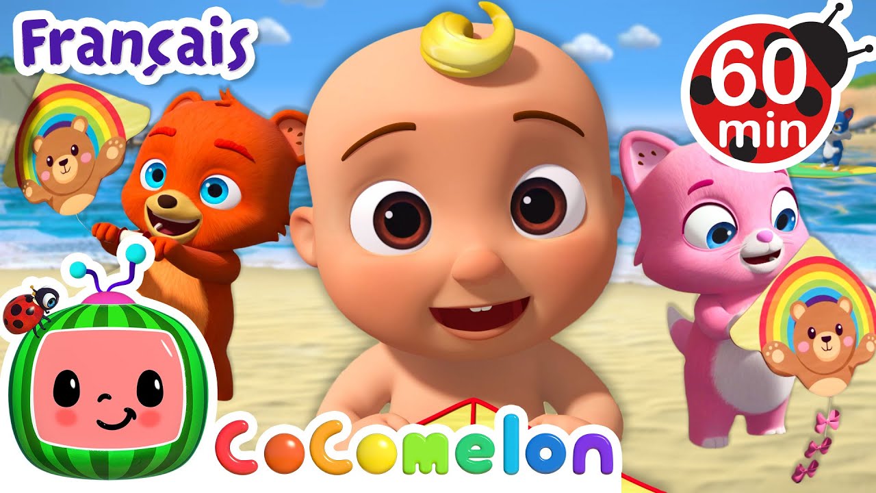 La plage cest merveilleux  Chansons pour Bbs  CoComelon Le coin des Animaux de JJ   Comptines