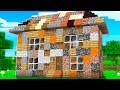 Making a Minecraft House with RANDOM Drops! (Minecraft Randomizer)