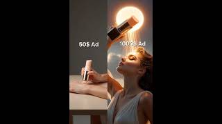 5$ VS 1000$ Commercial #AIADS #advertising #skincare #shorts @MaybellineNYME @MrBeast