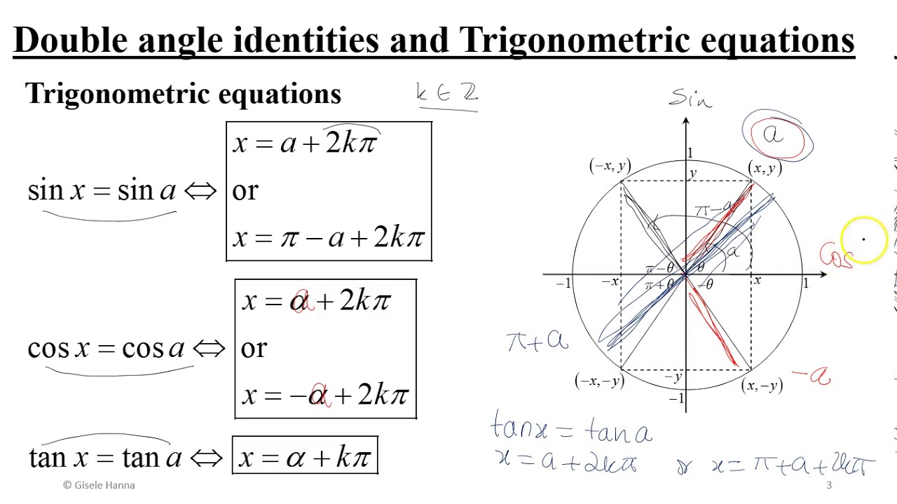 Double Angle Identities Of Sin And Cos And Trigonometric Equations double-angle-identities-of-sin-and-cos-and-trigonometric-equations