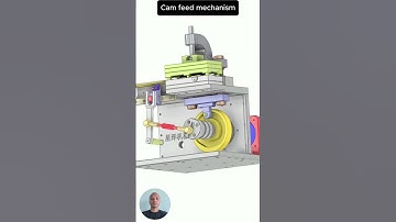 Cam feed mechanism #mechanism #engineering #mechanical #solidworks #shorts #trending