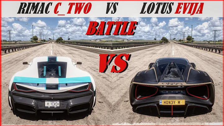 Lotus Evija vs Rimac C Two Forza Horizon 5 (FH5) Electric cars Top Speed and Acceleration Battle