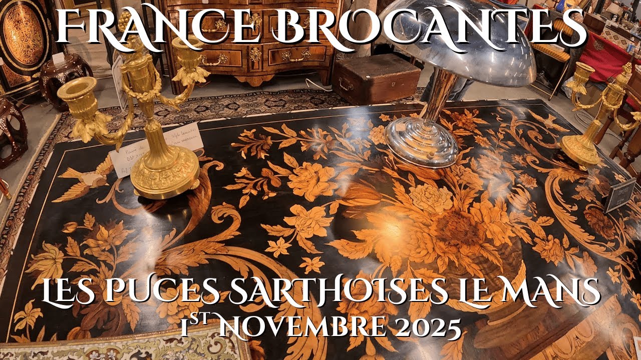 Блошиный рынок Ле-Мана, блошиный рынок Сарты, благотворительные находки, подбор антиквариата и ви...