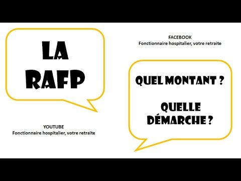 RAFP l ERAFP l Retraite complémentaire : MONTANT & DÉMARCHE