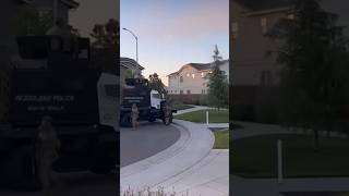 Woodland police operation earlier today in West Sacramento California