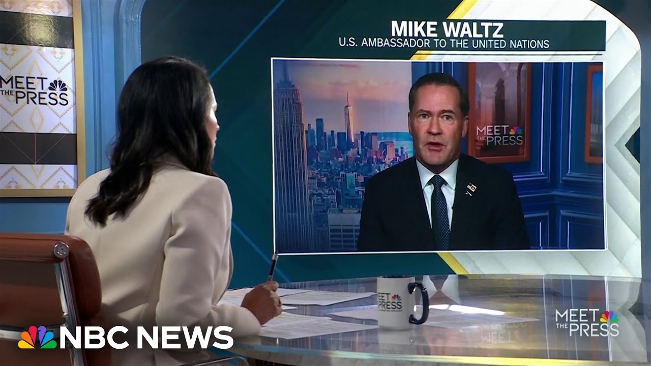 Amb. Mike Waltz says the U.S. had conversations with China about dealings in Iran war