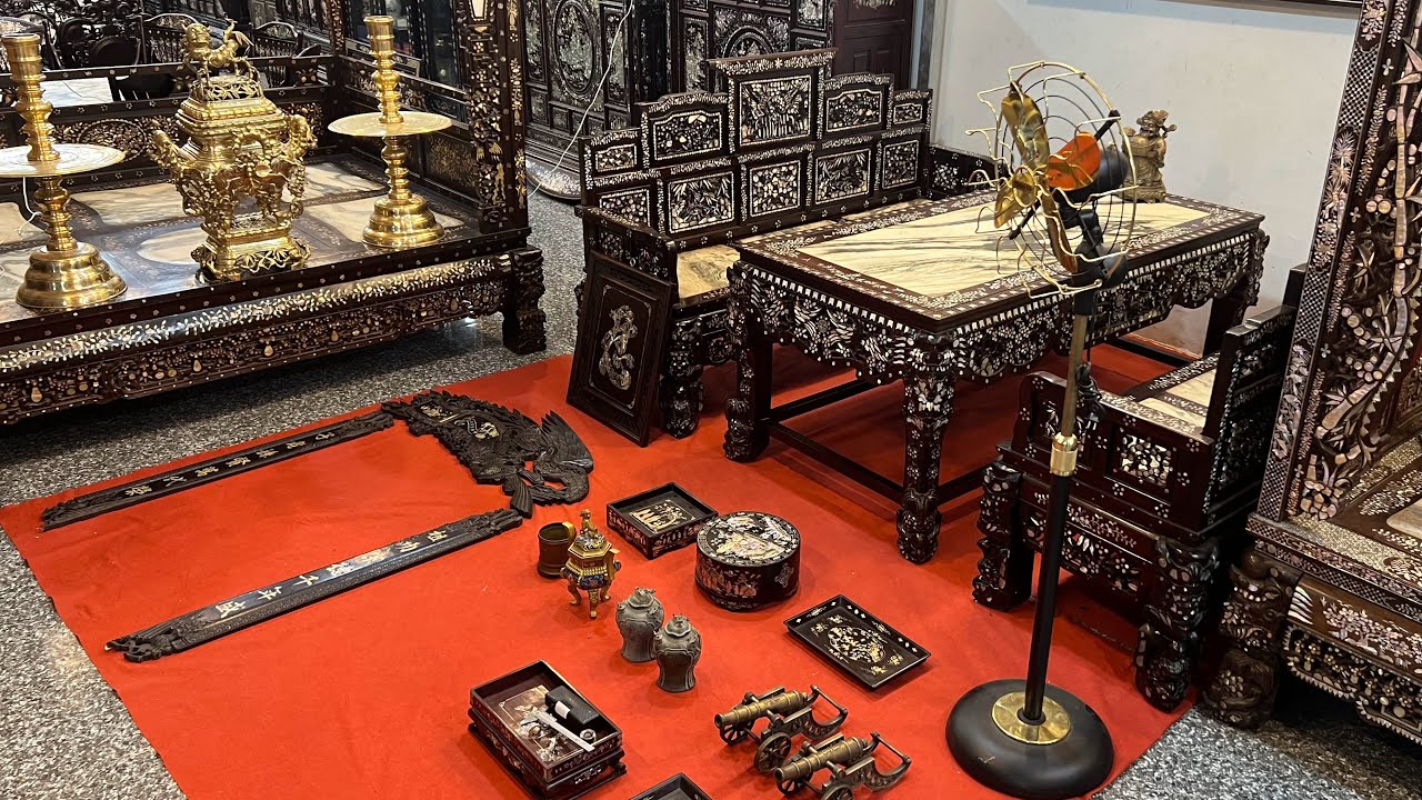 22/5/2023 Bộ Lư Đồng Mắt Tre, Bàn Ngũ Sơn Cẩn Ốc, Đồ Đồng [Zalo ...