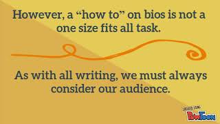How to Write an Author Bio