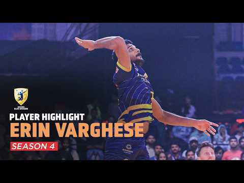 Erin Varghese Best Moments | Kochi Blue Spikers | Prime Volleyball League