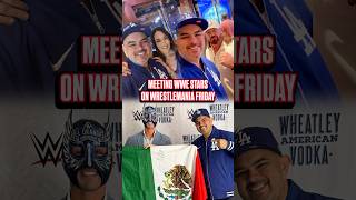 I wasn’t supposed to meet AJ Styles this weekend… but here we are 😭#WWE #Wrestlemania #WWEUniverse