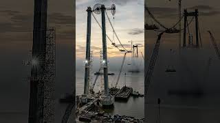Giant Suspension Bridge Megaproject | Realistic Construction Documentary #timelapse #shorts