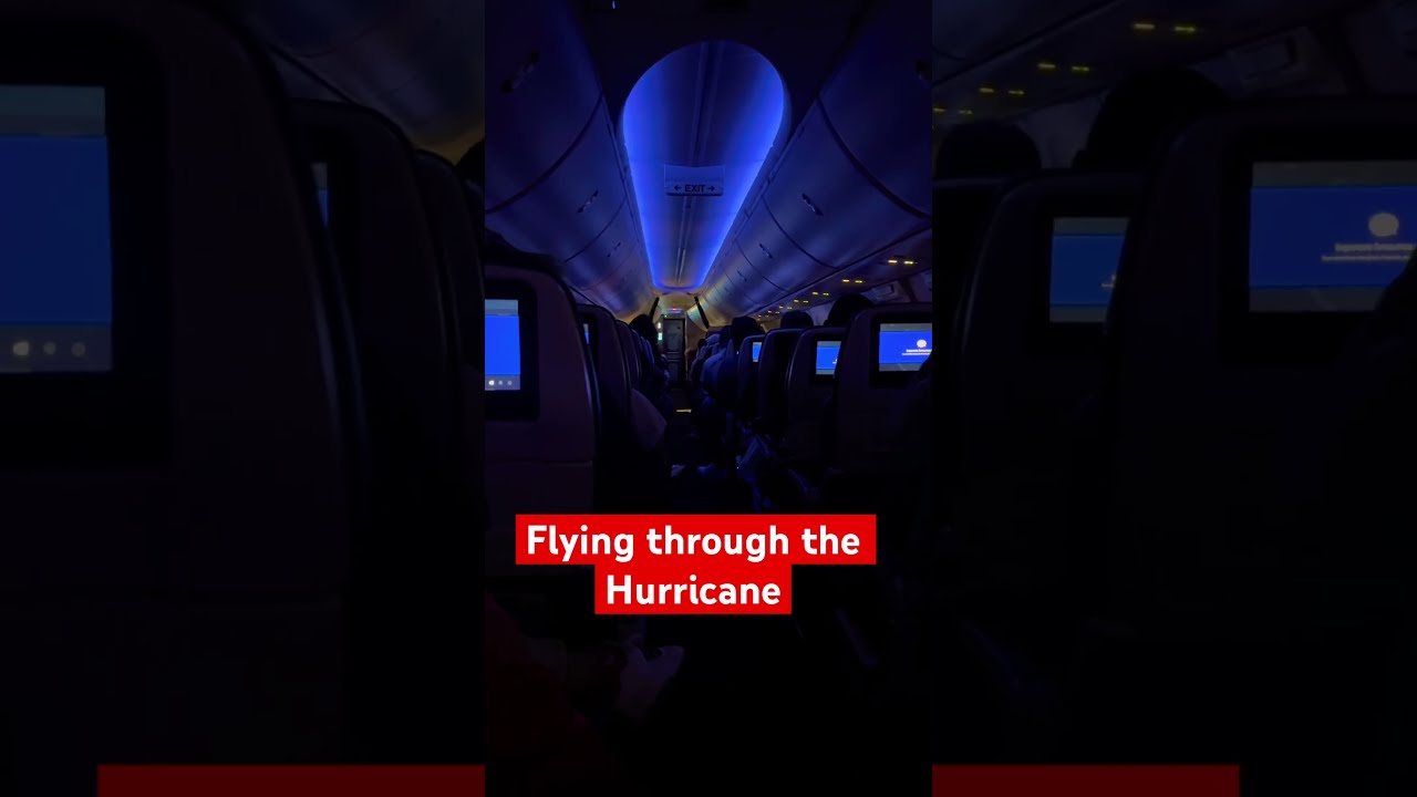The Calm Before Storm Helene Hurricane Florida Milton Airplane