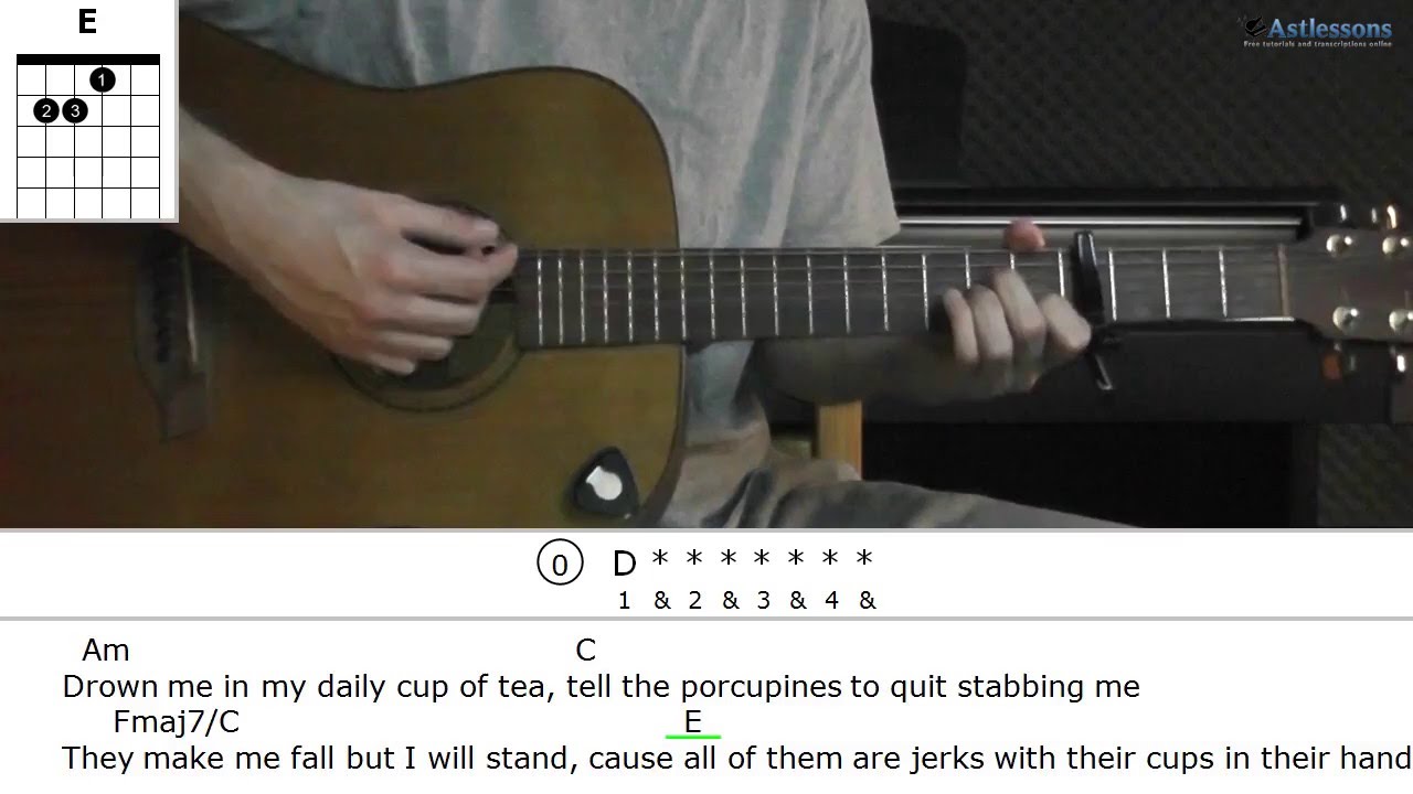 How to play Dear Porcupines with Melanie Martinez (Guitar lesson) (Live