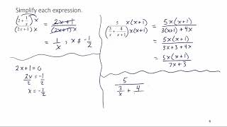 Simplifying Complex Fractions Part 2 12 4 3