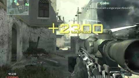 Double kill with MSR - MW3 Game Clip