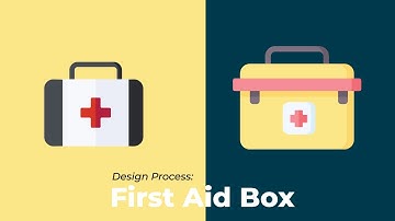 Design Process: How to Design First Aid Box Icon in Adobe Illustrator cc 2021
