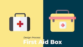 Design Process: How to Design First Aid Box Icon in Adobe Illustrator cc 2021