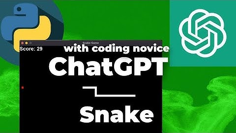 Snake Game Coded in Python with ChatGPT