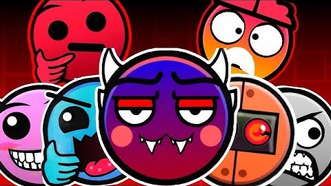 NEW CUSTOM Geometry Dash Difficulty Faces But Everyone Is REVERSE PART 1