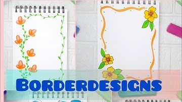Cute Border Design | Project Work Designs | File Decoration Ideas | Front Page Design