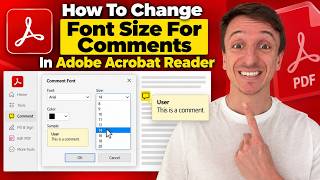 How To Change Font Size For Comments In Adobe Acrobat Reader (2026)