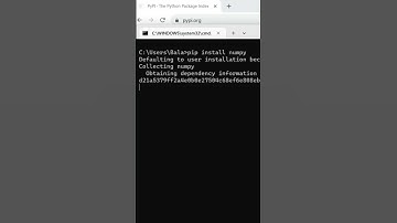 Pip install numpy  #pythonsetup #pip #python3