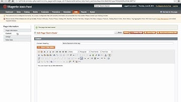 Magento Mechanics - Lesson 04: Create a new custom page on your site!