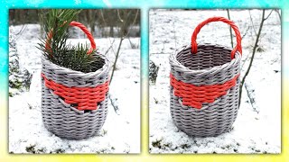 Подвесная корзиночка из газетных трубочек! Мастер класс! Подвесная корзиночка из газетных трубочек! Мастер класс!