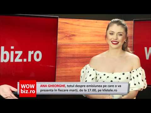 Ana Gheorghe, dezvaluiri de senzatie! Nu ratati "De vorba cu Ana" in fiecare marti pe Kfetele