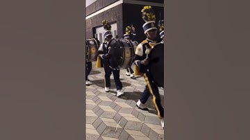 Ncat drumline marching out 2022-2023