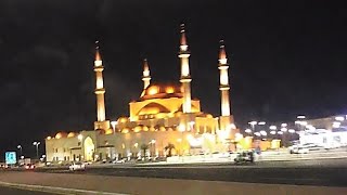 شاهد مسجد الراجحي بحائل بليل منظر جميل جدا