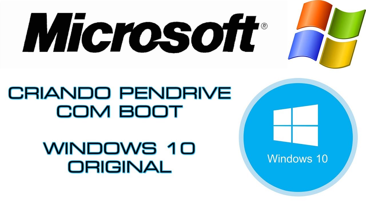 Tutorial Summer - Criar Pendrive de Boot do Windows 10 - YouTube