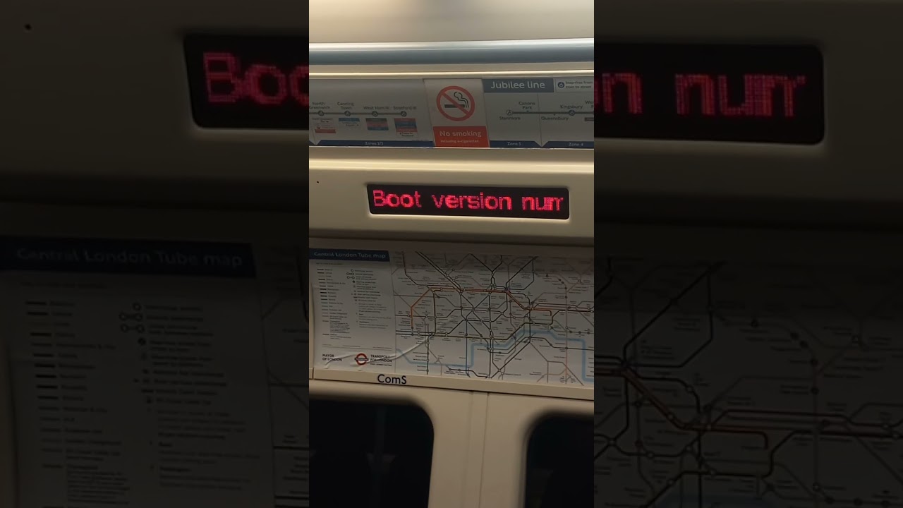 Jubilee Line Faulty Dot Matrix Screen 