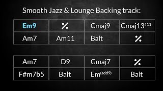 Smooth Latin & Lounge Backing track in Em - for guitar