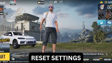 How To Reset Settings In PUBG Mobile 2025 | Reset Graphics, Buttons and Pick Up Settings